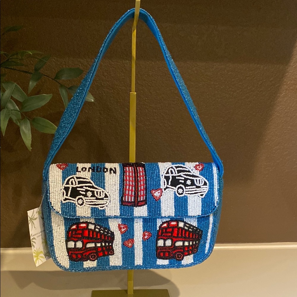 Viral London Beaded Shoulder Bag